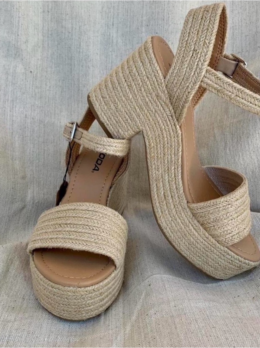 Brand New In Box Platform Espadrille Sandal - Tan